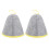 2Pcs Sauna Hat Wool Felt Grey Yellow, Unisex 2
