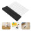 2Pcs Black Wood Grain Effect Tool Stainless Steel Wall Texture Comb 10