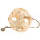 3Pièces Distributeurs Naturels En Bambou Beige Pour Hamsters 2