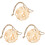 3Pièces Distributeurs Naturels En Bambou Beige Pour Hamsters 4