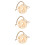 3Pièces Distributeurs Naturels En Bambou Beige Pour Hamsters 9