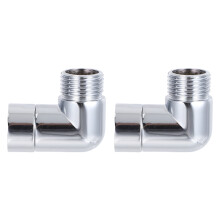2St Koperen Draaibare Douchekop Adapter Silver Voor Handdouche