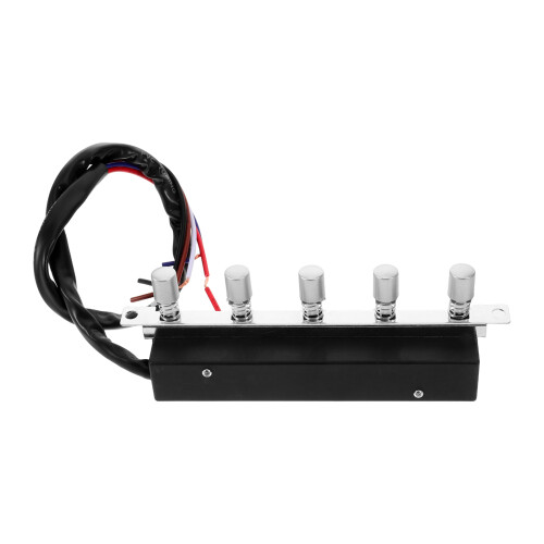 Universal Range Hood Keyboard Switch with 5 Buttons Black