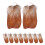 10Pcs Light Brown Palm Bark Weaving Strips Natural Craft Material 1