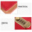 Red Password Lock Cash Saving Booklet with Envelopes for Home Use 8