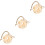 3Pièces Distributeurs Naturels En Bambou Beige Pour Hamsters 7