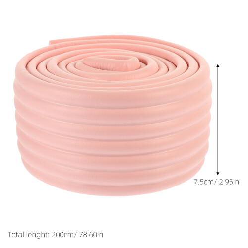 2Pcs Pink Baby Proofing Corner Protectors Soft Adhesive Edge Guards 1