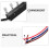 Universal Range Hood Keyboard Switch with 5 Buttons Black 8