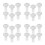 24Sets Plastic Drain Seal Plug for Washer Hose and Kitchen Sink, White 10