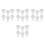 24Sets Plastic Drain Seal Plug for Washer Hose and Kitchen Sink, White 6