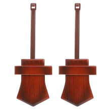 2Pcs Coffee Wood Clock Pendulum Replacement for DIY Cuckoo Repair