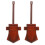 2Pcs Coffee Wood Clock Pendulum Replacement for DIY Cuckoo Repair 1