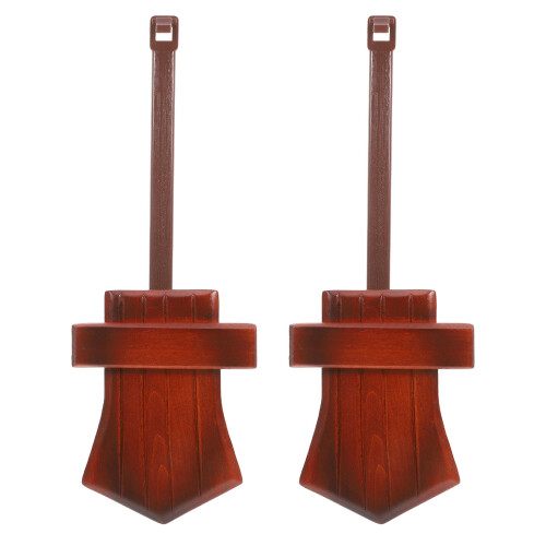 2Pcs Coffee Wood Clock Pendulum Replacement for DIY Cuckoo Repair