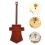 2Pcs Coffee Wood Clock Pendulum Replacement for DIY Cuckoo Repair 9