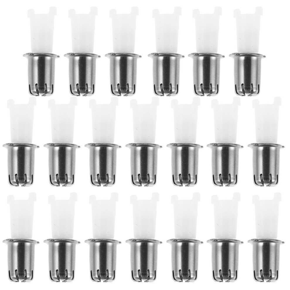 Artibetter 30Pcs Manual Nose Hair Trimmer Heads, Multi Color Plastic Metal Parts