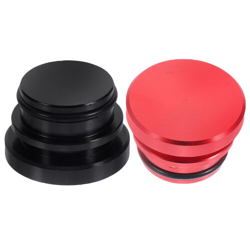 4Pcs Aluminum Alloy Car Lighter Plug Cap Assorted Colors 1