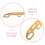 2Sets Durable Golden Ice Skate Replacement for Roller Skates 7