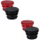 4Pcs Aluminum Alloy Car Lighter Plug Cap Assorted Colors 7