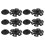 12Pcs Universal Hiking Pole Tips Rubber Ends Mud Snow Protector Caps 10