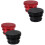 4Pcs Aluminum Alloy Car Lighter Plug Cap Assorted Colors 4