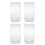 4Pcs A6 Transparent PVC Book Jackets Clear Reusable Planner Protectors 1