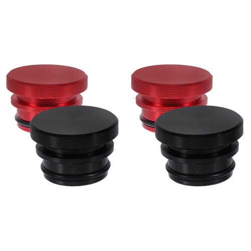 4Pcs Aluminum Alloy Car Lighter Plug Cap Assorted Colors 2