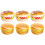 6Pcs Realistic PU Burgers Light Brown Simulation Models for Home Decor 4