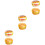 6Pcs Realistic PU Burgers Light Brown Simulation Models for Home Decor 5