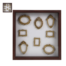 1Set Mini Vintage Resin Shadow Box Frame for DIY Photo Decoration