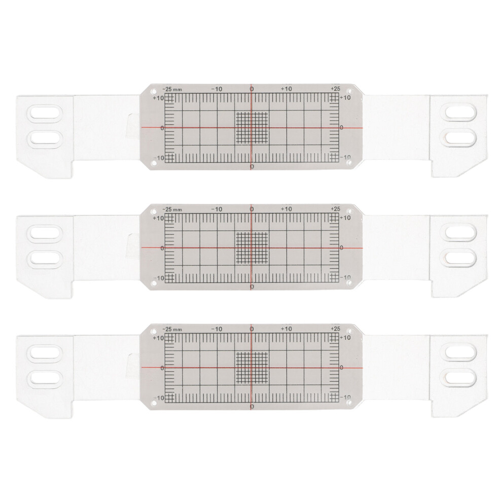 3Pcs Acrylic Crack Gauge Ruler For Wall And Concrete Crack Measurement 3632382146952