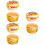 6Pcs Realistic PU Burgers Light Brown Simulation Models for Home Decor 7