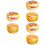 6Pcs Realistic PU Burgers Light Brown Simulation Models for Home Decor 6
