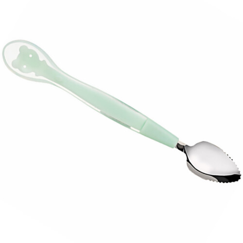 3Pcs Kids Training Silicone Spoon Double-Ended Baby Tool