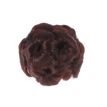 3St Haar Updo Clip Bruin Bloemvorm Decoratie Voor Haarstijl