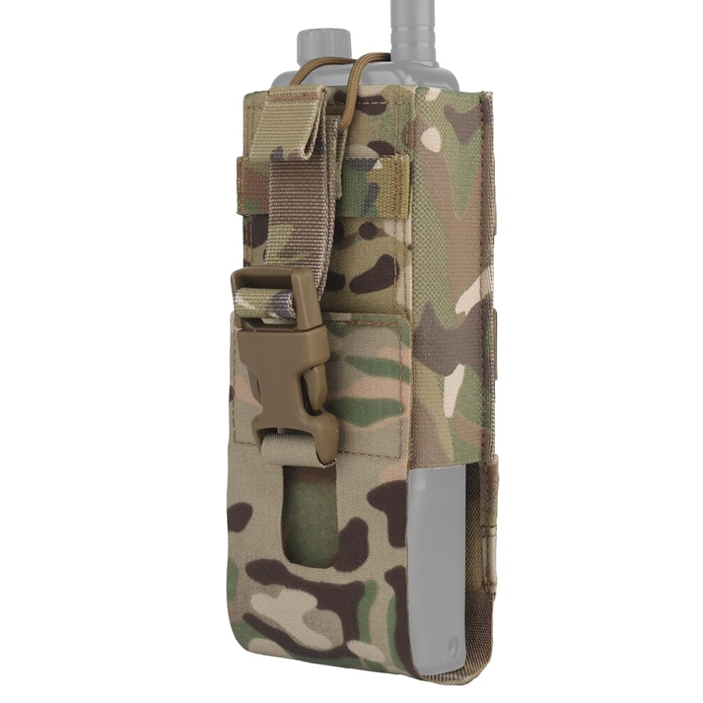 Tactical Molle Radio Pouch Adjustable 1000D Nylon Walkie Talkie Holster For Vest And Duty Belt 9169991801476