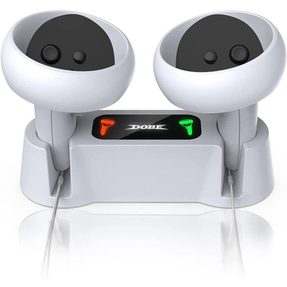 Charging Dock For Oculus Quest 2 With Led Indicators, Fast Dual Charger And Rechargeable Batteries 9169991801582