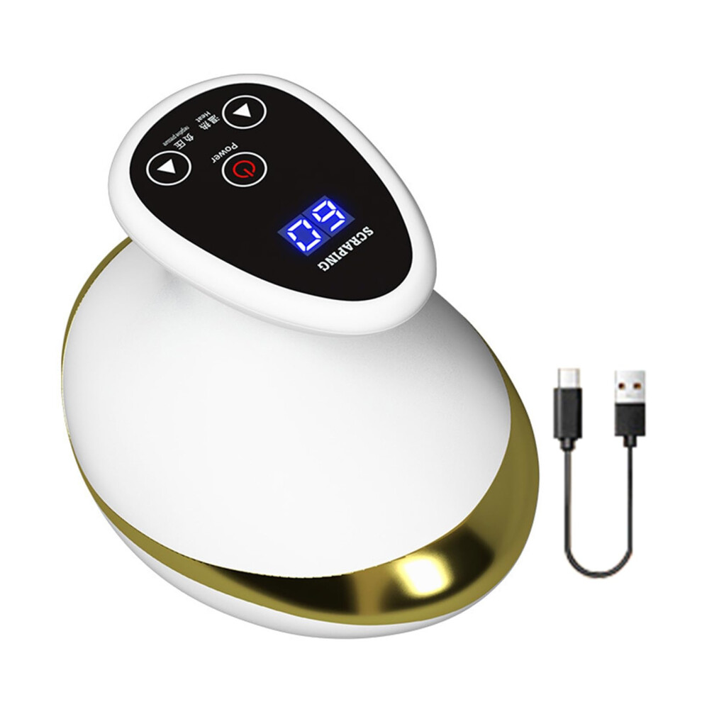 Electric Cupping Therapy Massager with 9Level Heat and Adjustable Suction for Body Relaxation White