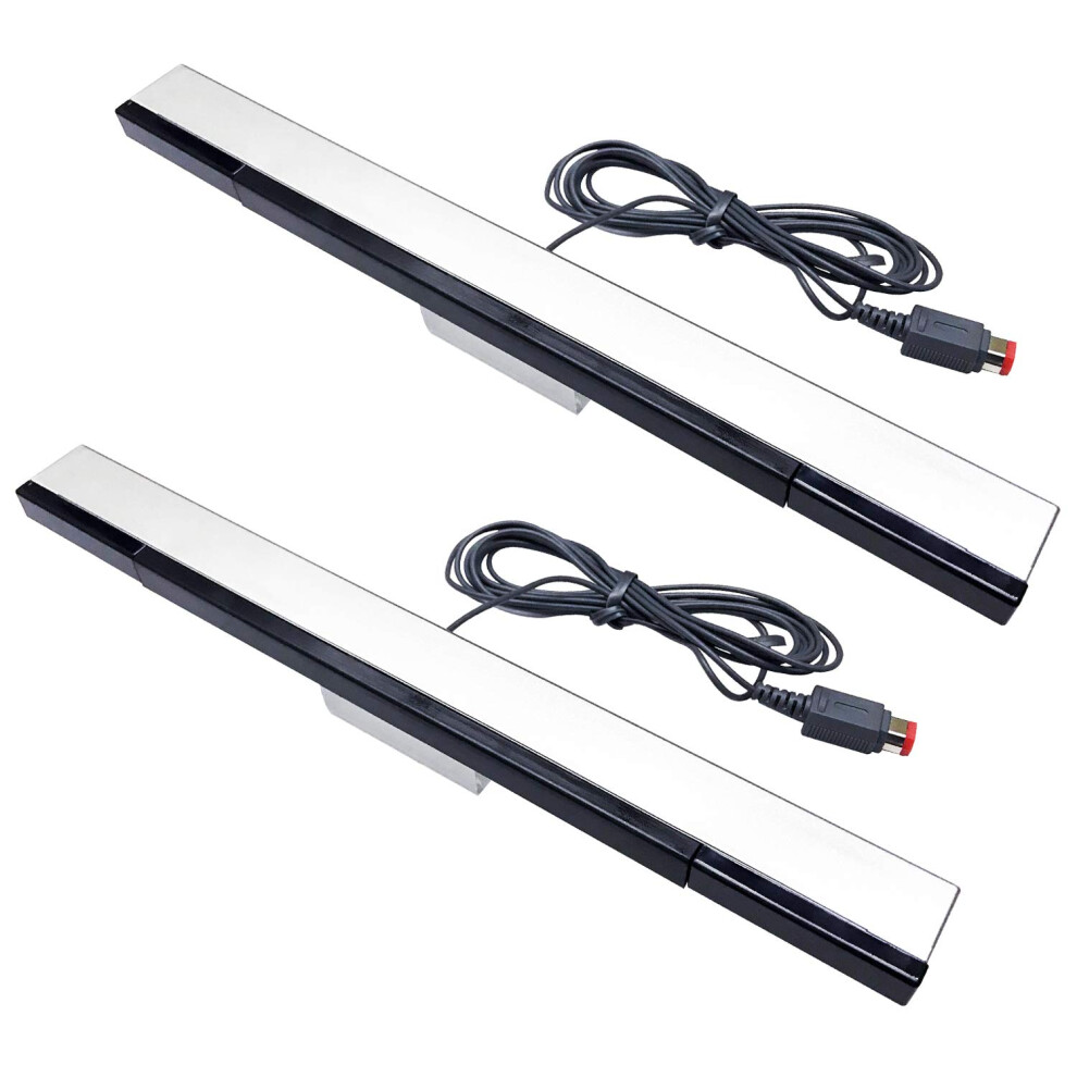 2 Pack Wired Infrared Sensor Bar Replacement For Wii And Wii U With Accurate Motion Tracking 9455672119597