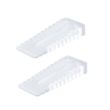 Clear Door Stopper Set 3pcs for Home, Child Safety FingerPinch Prevention, Non Slip Decorative Door Wedge