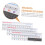 Piano Keyboard Note Stickers for Beginners 3pcs Removable PVC Key Labels for Quick Note Recognition 3