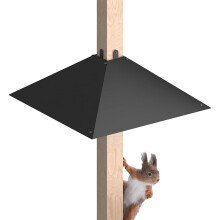 Metal Squirrel Baffle 17 Inch Weatherproof Rust‑Resistant Guard for 4x4 Bird Feeder Pole Outdoor Use