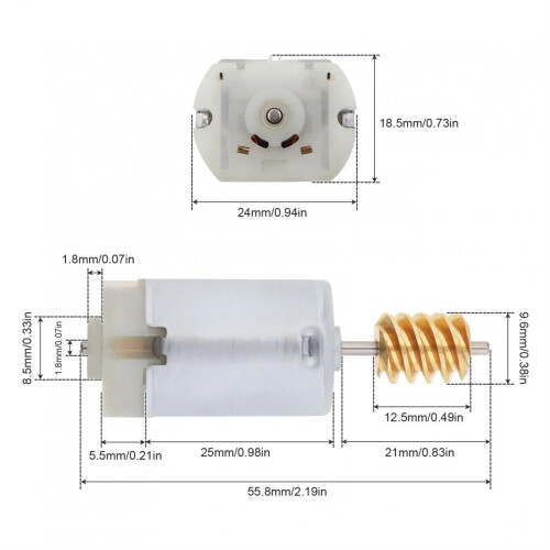 F280 12V DC Electric Micro Motor,  Torque, Low Noise, Durable for Robotics and DIY 1