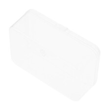 Small Clear Plastic Storage Box with Lid, Durable SpaceSaving Organizer for Craft and Office Supplies