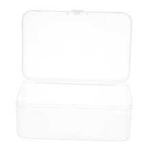 CHILDWEET Clear Plastic Storage Boxes with Secure Locking Lid for Electronics Components and Crafts