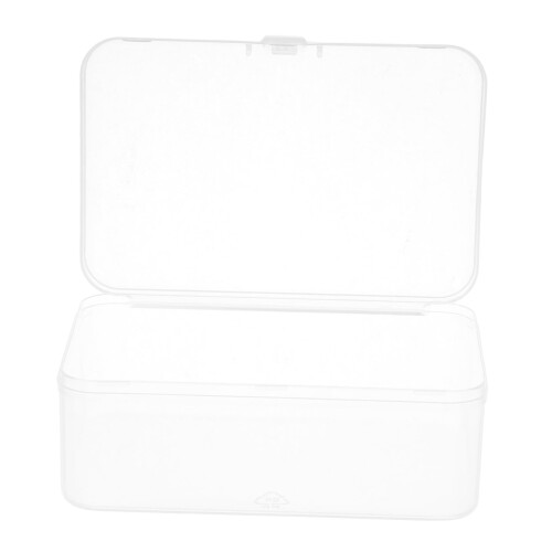 CHILDWEET Clear Plastic Storage Boxes with Secure Locking Lid for Electronics Components and Crafts