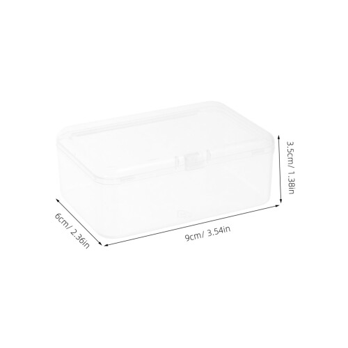 CHILDWEET Clear Plastic Storage Boxes with Secure Locking Lid for Electronics Components and Crafts 1