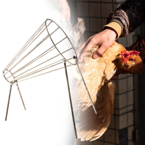 Metal Chicken Kill Cone Humane Poultry Restraining Cone M Size Durable Easy Clean for Processing 2