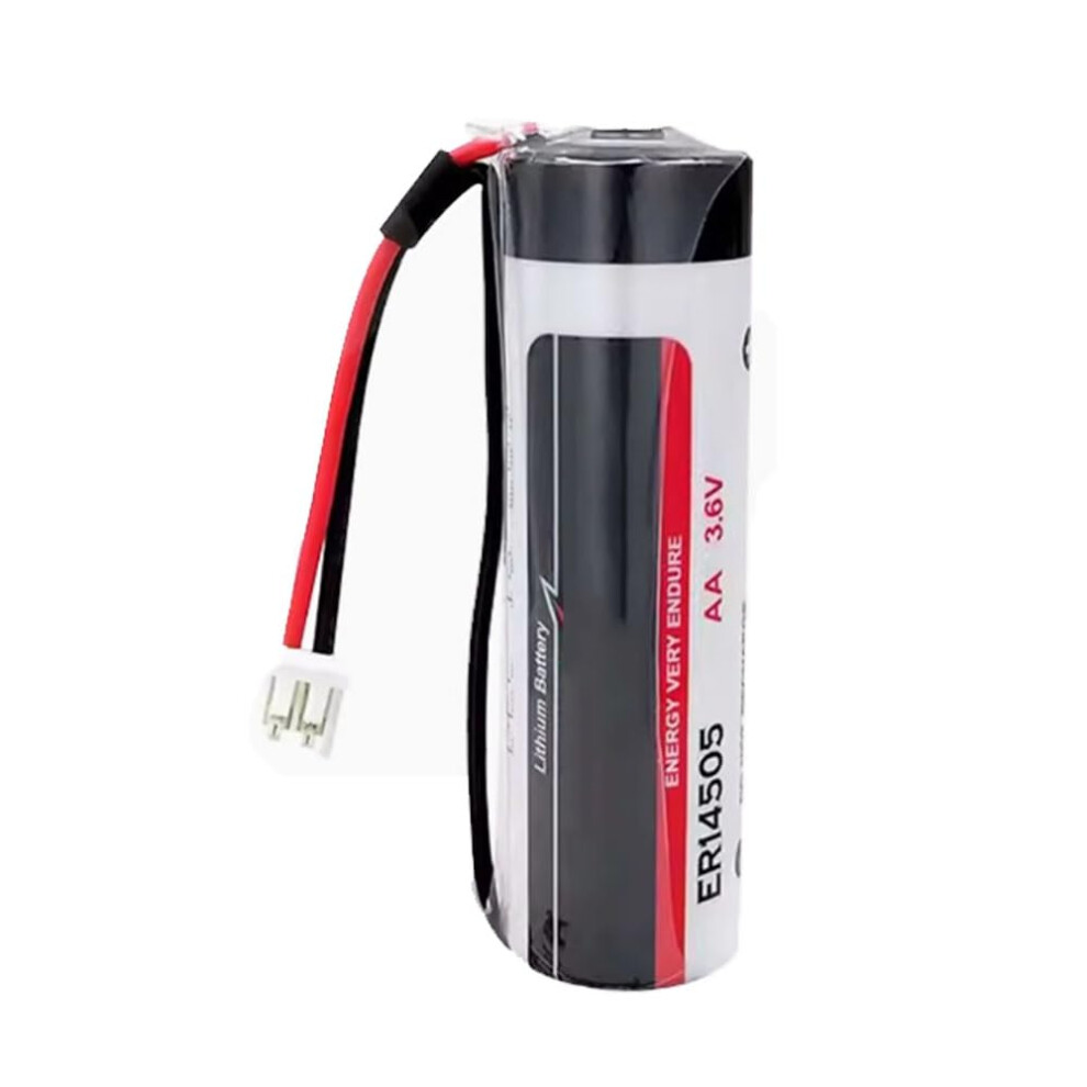 Er14505 3.6V 2700Mah Aa Lithium Battery With Plug, Longlasting Power, Low Selfdischarge White 9169991803296