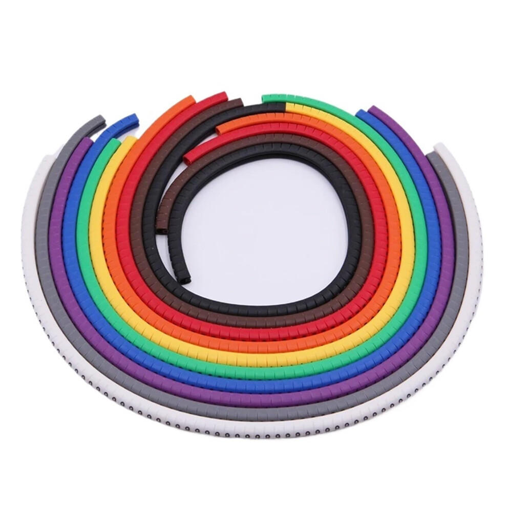 Cable Markers Pvc Numbered 09 Mixed Color Tubes For Fast Wire Identification Ec3 500Pcs 9169991733524