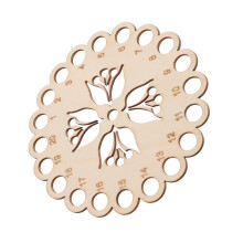 Wooden Embroidery Thread Organizer Board for Cross Stitch Floss, Tangle Compact Design, Easy Winding